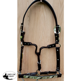 *Showman ® Horse Size double stitched leather show halter. - Country Scene Saddlery and Pet Supplies
