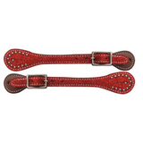 Showman ® Ladies glitter leather spur straps. - Country Scene Saddlery and Pet Supplies