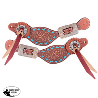 Showman ® Ladies Leather Spur Strap Spur Straps