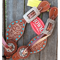 Showman ® Ladies Leather Spur Strap Spur Straps