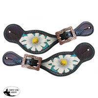 New! Showman ® Ladies Leather Spur Straps