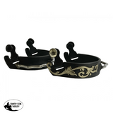 Showman ® Ladies Size Black Steel Bumper Spurs. - Country Scene Saddlery and Pet Supplies