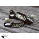 Showman ® Ladies size Brown steel roller ball spur. - Country Scene Saddlery and Pet Supplies