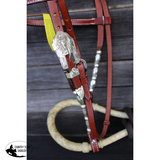 Showman ® leather bosal headstall.