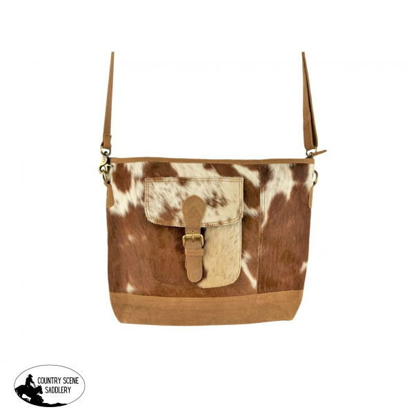Showman® Leather Crossbody Bag With Hair On Cowhide And Crossbody Strap. Handbags Wallets » Cross