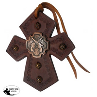 Showman ® Leather Tie On Cross