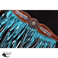 New! ~ Showman ® Light As A Feather Browband Headstall And Breast Collar Set.