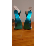 Showman ® Lightweight color coated twisted angled aluminum stirrups. - Country Scene Saddlery and Pet Supplies