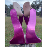 New! Showman ® Lightweight Color Coated Twisted Angled Aluminum Stirrups.