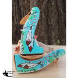 New! Showman ® Lightweight Twisted Angled Aluminum Stirrups With Painted Catch My Dreams Design.