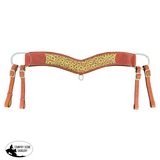 Showman ® Medium Leather Printed Sunflower and Cheetah print inlay tripping collar. - Country Scene Saddlery and Pet Supplies