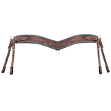 Showman ® Medium leather tripping collar with rawhide wrapped edge - Country Scene Saddlery and Pet Supplies