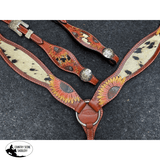 Showman ® Medium Oil Painted Sunflower Browband Headstall - Country Scene Saddlery and Pet Supplies