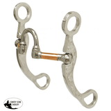 New! Showman® Medium swivel port mouth bit with copper rollers. - Country Scene Saddlery and Pet Supplies