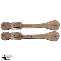 Showman ® Mens Roughout Leather Spur Straps