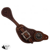 Showman® Men's Size Argentina Cow Leather Crossed Guns Concho Spur. - Country Scene Saddlery and Pet Supplies
