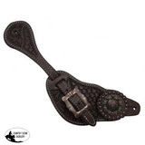 Showman® Men's Size Argentina Cow Leather Crossed Guns Concho Spur. - Country Scene Saddlery and Pet Supplies