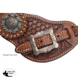 Showman® Men's Size Argentina Cow Leather Crossed Guns Concho Spur. - Country Scene Saddlery and Pet Supplies