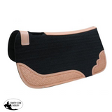 Showman® Mini 20" x 20" x 12 mm Felt pad with basket tooled wear leathers. - Country Scene Saddlery and Pet Supplies