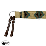 Showman ® Mohair Wool Multi-Strand Tripping Collar - Cream/Teal - Country Scene Saddlery and Pet Supplies