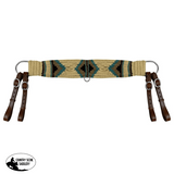 Showman ® Mohair Wool Multi-Strand Tripping Collar - Cream/Teal - Country Scene Saddlery and Pet Supplies
