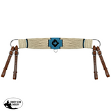 Showman ® Mohair Wool Multi-Strand Tripping Collar -White/Blue - Country Scene Saddlery and Pet Supplies