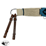 Showman ® Mohair Wool Multi-Strand Tripping Collar -White/Blue - Country Scene Saddlery and Pet Supplies