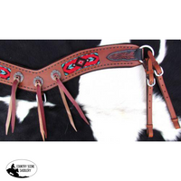 New! ~ Showman ® Navajo Beaded Inlay Tripping Collar.