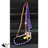 Showman ® Nylon Tie Down Black/ Purple Tie Down Straps