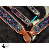 Showman ® One ear headstall and breast collar set. - Country Scene Saddlery and Pet Supplies
