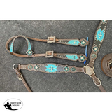 Showman® One Ear Headstall And Breast Collar Set With Bling Western Bridles