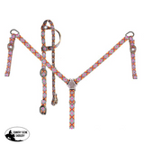 Showman ® One Ear Headstall And Nylon Breast Collar Set Tack Sets