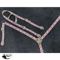 Showman ® One Ear Headstall And Nylon Breast Collar Set Tack Sets