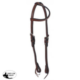 Showman® One Ear Leather Headstall. - Country Scene Saddlery and Pet Supplies