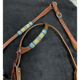 Showman ® One Ear Rawhide Bridle & Breast collar set - Country Scene Saddlery and Pet Supplies