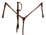 Showman ® One Ear Rawhide Bridle & Breast collar set - Country Scene Saddlery and Pet Supplies