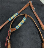 Showman ® One Ear Rawhide Bridle & Breast collar set - Country Scene Saddlery and Pet Supplies