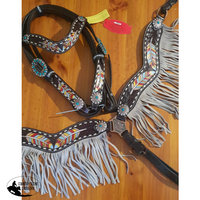 New! Showman ® Painted Feather Browband.