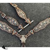 Showman ® Painted southwest design cowskull leather - Country Scene Saddlery and Pet Supplies