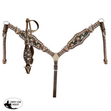 Showman ® Painted southwest design cowskull leather - Country Scene Saddlery and Pet Supplies