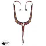 Showman ® Painted sunflower leather pulling collar. - Country Scene Saddlery and Pet Supplies