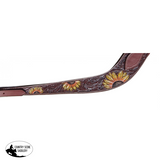 Showman ® Painted sunflower leather pulling collar. - Country Scene Saddlery and Pet Supplies