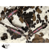 Showman ® Pink Aztec Print Browband Headstall and Breast collar Set. - Country Scene Saddlery and Pet Supplies