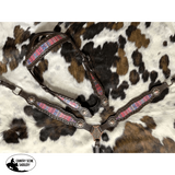 Showman ® Pink Aztec Print Browband Headstall and Breast collar Set. - Country Scene Saddlery and Pet Supplies