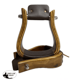 New! Showman ® Polished Mahogany wooden stirrups feature 2" - Country Scene Saddlery and Pet Supplies