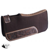 Showman® Pony 24" x 24" Brown felt saddle pad . - Country Scene Saddlery and Pet Supplies