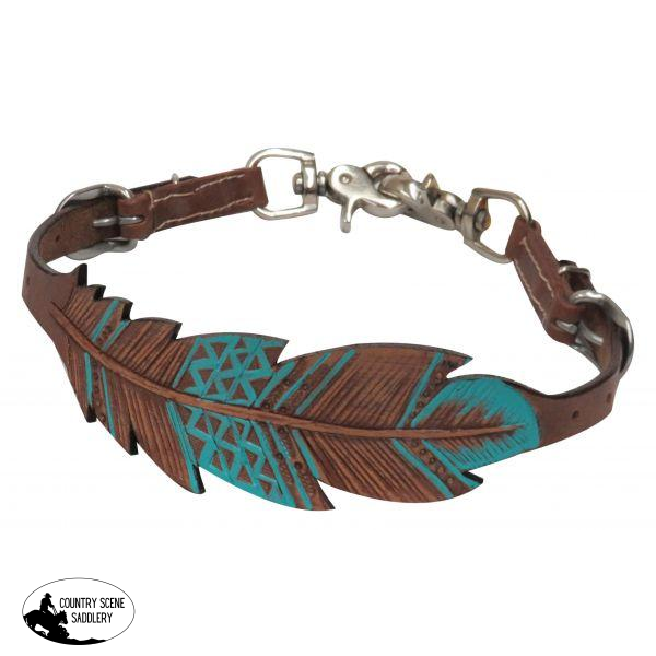 New! Showman ® Pony Cut-Out Hand Painted Feather Wither Strap.