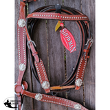 Showman ® Pony Headstall And Breast Collar Set.