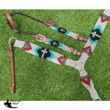 NEW! Showman ® Pony Size Corded One Ear Headstall and Breast Collar Set - Cross - Country Scene Saddlery and Pet Supplies