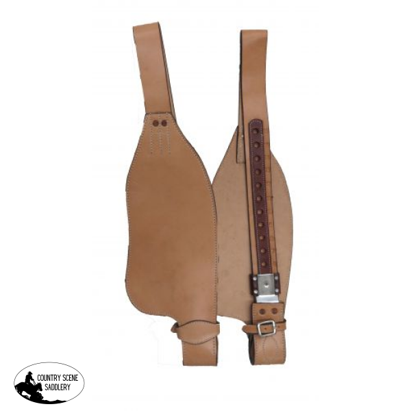 Showman ® Pony/youth Smooth Leather Replacement Fenders. Features 2 Stirrup Leathers.